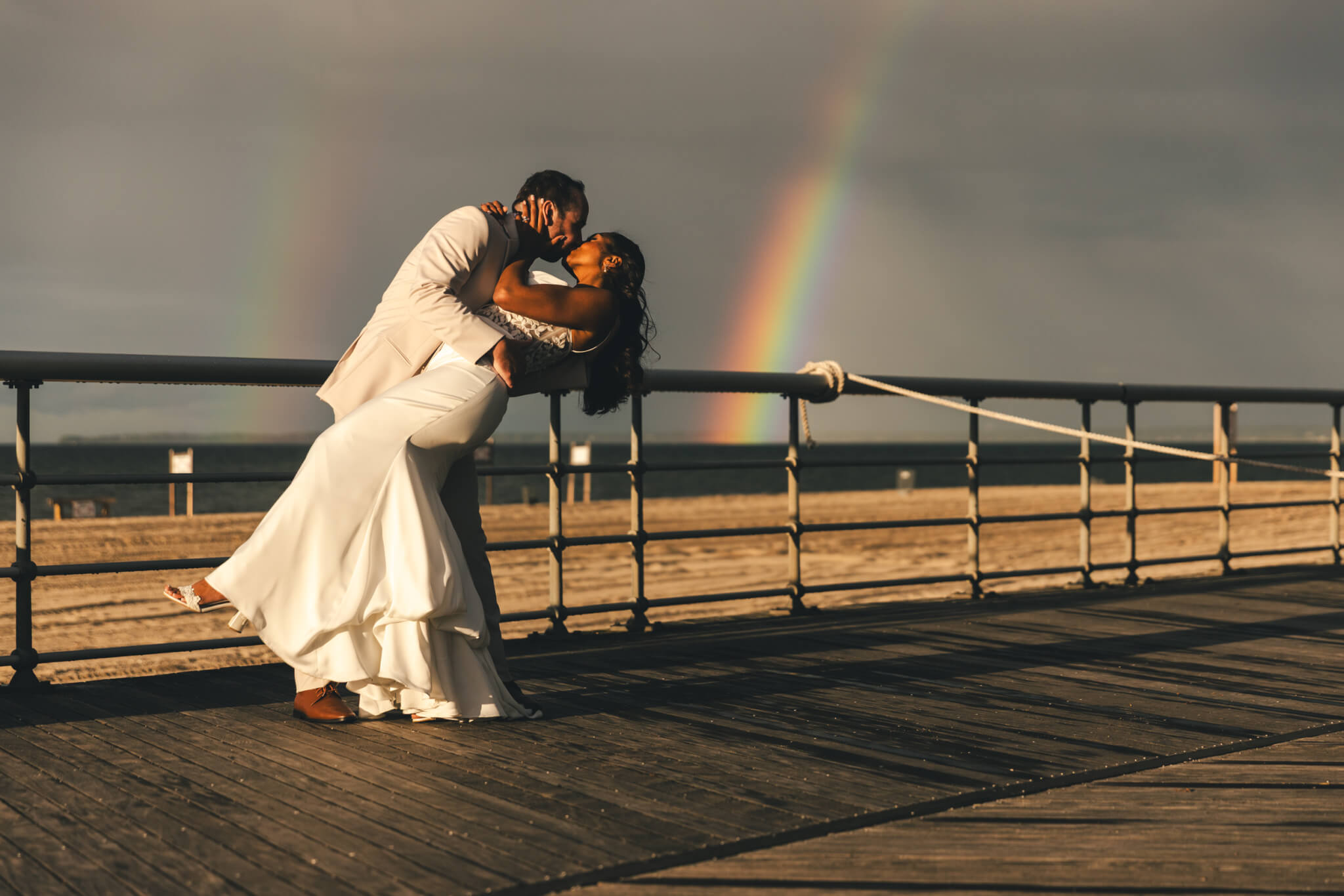 Mrs. August: Why Rainbows Made This BOLI’s Beach Wedding Special